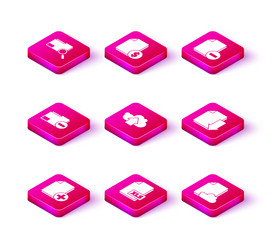 set add new file xls document folder vector image