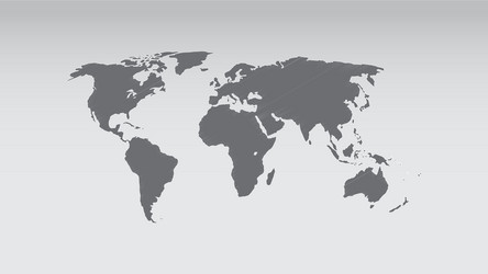 world map scribble effect isolate on blan vector image