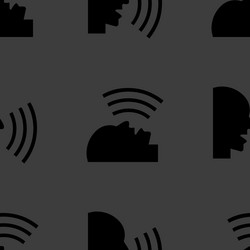 talking web icon flat design seamless pattern vector image