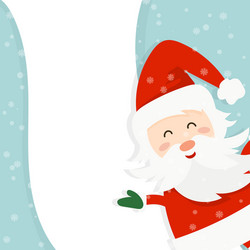 Merry Christmas Santa Cartoon Vector Image