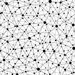 seamless pattern atomic structure net vector image