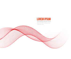 abstract color wave design element vector image