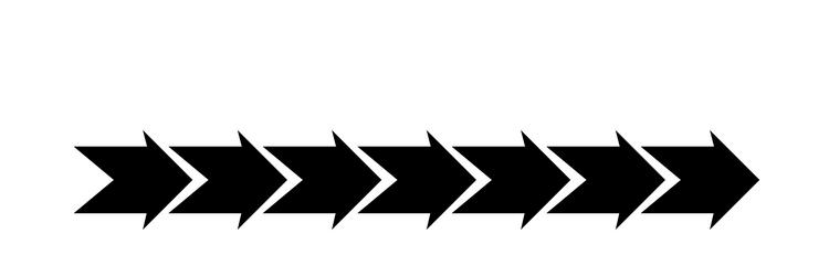 Black arrow pointing right shape element vector