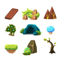 flash game level design collection of elements vector image