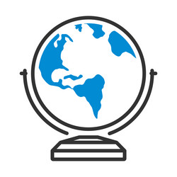 Color globe logo icon design Royalty Free Vector Image
