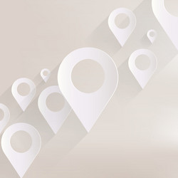 map pointer icon vector image