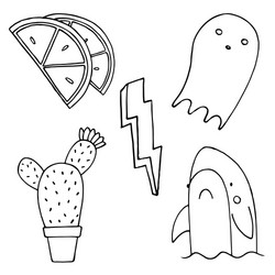 patch set on white background vector image