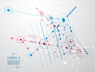 technical plan abstract engineering draft for use vector image