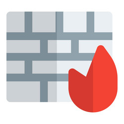 using a firewall to track network traffic vector image