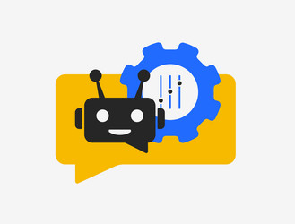 ai chatbot integration in customer service boosts vector image