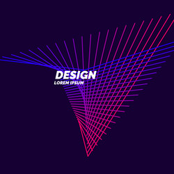 abstract elements with dynamic lines modern vector image