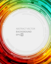 circle colorful gradient digital cyberspace datum vector image