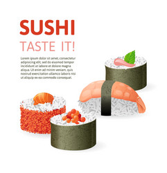 Sushi background Royalty Free Vector Image - VectorStock