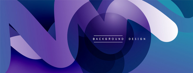abstract overlapping lines and circles geometric vector image