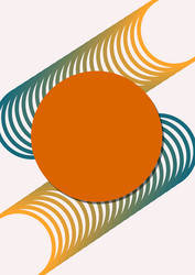 abstract patterns composed circles in harmonic vector image
