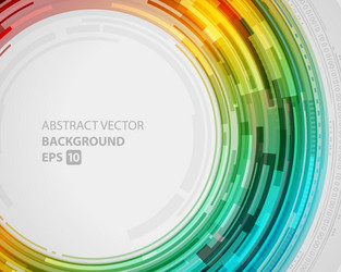 Circle colorful gradient digital cyberspace datum vector