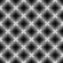 halftone seamless pattern with dotted circles vector image