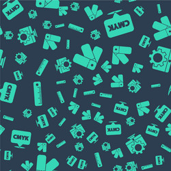 set color palette guide speech bubble with text vector image