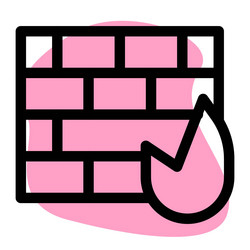 using a firewall to track network traffic vector image