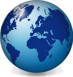Blue Earth Sphere vector