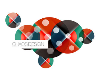 dotted circles abstract background vector image