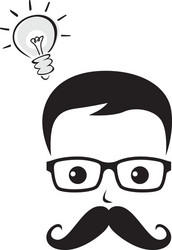 geek vector image