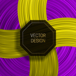 Octagonal frame on colorful dynamic background vector