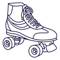 Rollerskate stroke vector