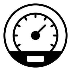 speedometer icon user interface as a simple sign vector