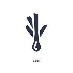 leek icon on white background simple element from vector image