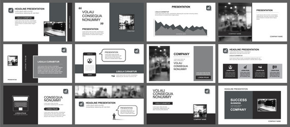 presentation and slide layout template design vector image