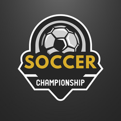 Soccer Logo Emblem Vector Image