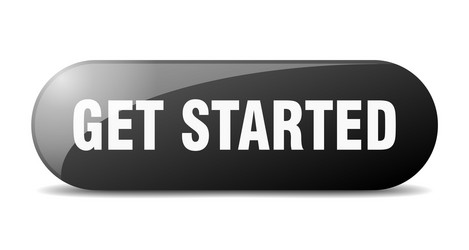 Get started button sign key push vector