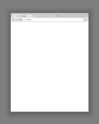 Browser mockup web window screen internet empty vector