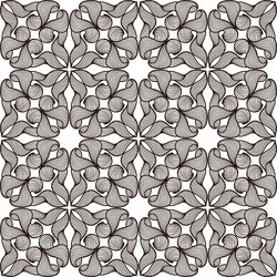 ceramic tile seamless pattern with wave line curls vector image