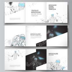 minimal editable layout of two square vector image