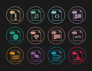 set line obj file document html css ruby zip vector image