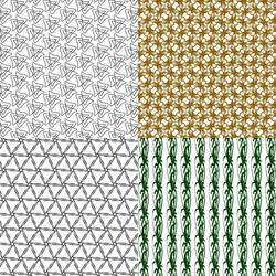 Set of pattern modern stylish texture repeating vector