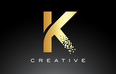 P logo letter with digital pixel tech design Vector Image