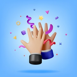 Hands high five pop art Royalty Free Vector Image