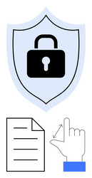 data protection and access control with digital vector image