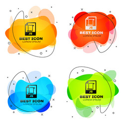 black js file document icon download button vector image
