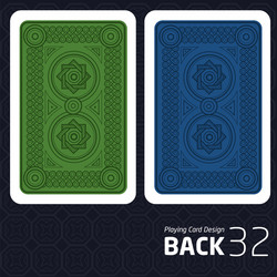 card back abstract pattern background underside vector image