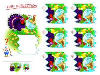 logic puzzle game for kids need to find correct vector image