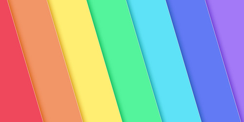 abstract rainbow color diagonal overlay background vector