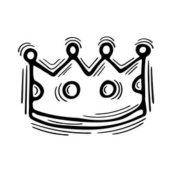hand drawn crown royal tiara sketch style