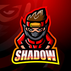 shadow mascot esport logo design Vector Image