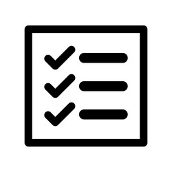 checklist icon or task list vector image