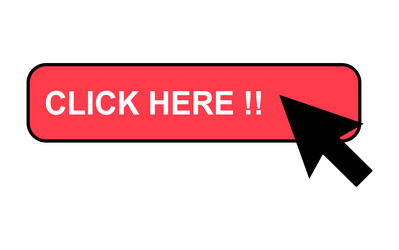 Click here web button internet flat pointer vector