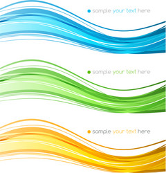 Abstract Color Curve Lines vector image
